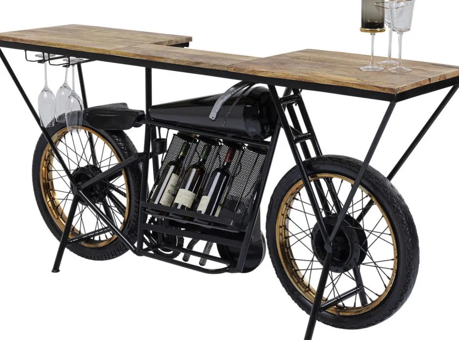 Konsola - Barek Motorbike 180x43 Cm Czarna*KARE Design Sale