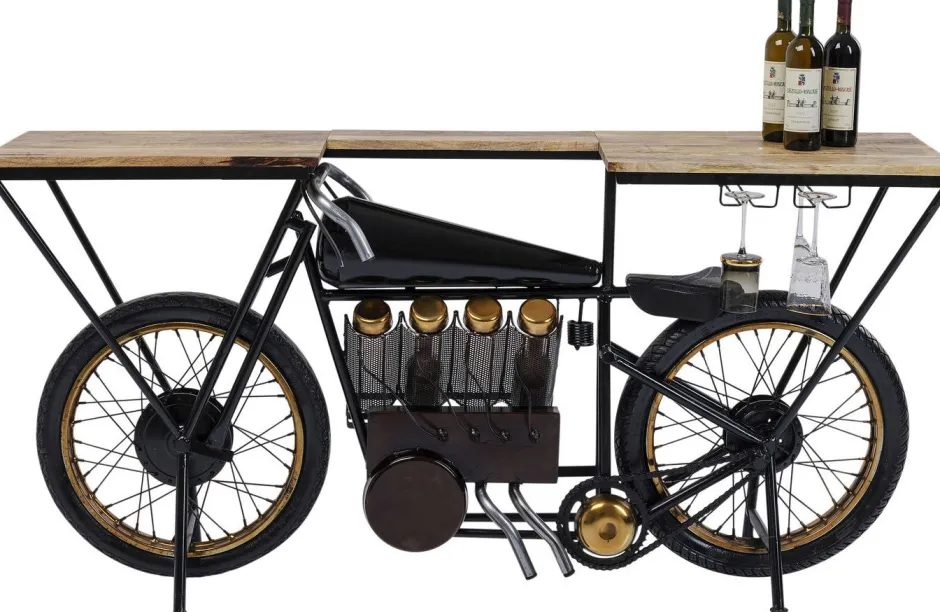 Konsola - Barek Motorbike 180x43 Cm Czarna*KARE Design Sale