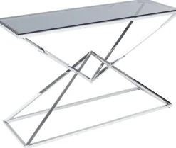 Konsola Diamond Connection 120x40 Cm Srebrna*KARE Design Outlet