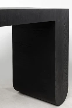 Konsola Do Przedpokoju Czarna MDF 120x38 Cm*KARE Design Sale