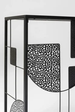Konsola Do Przedpokoju Loft Czarna Stalowa Blat Lustrzany 120x33 Cm*KARE Design Outlet