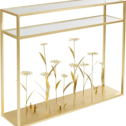 Konsola Flower Meadow 100x25 Cm Złota*KARE Design Discount