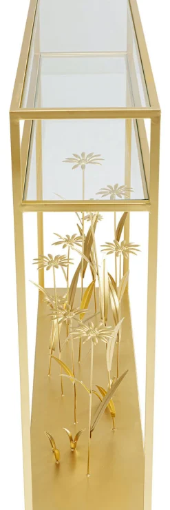 Konsola Flower Meadow 100x25 Cm Złota*KARE Design Discount