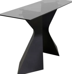 Konsola Gloria 140x45 Cm Czarna - Blat Szklany*KARE Design Sale