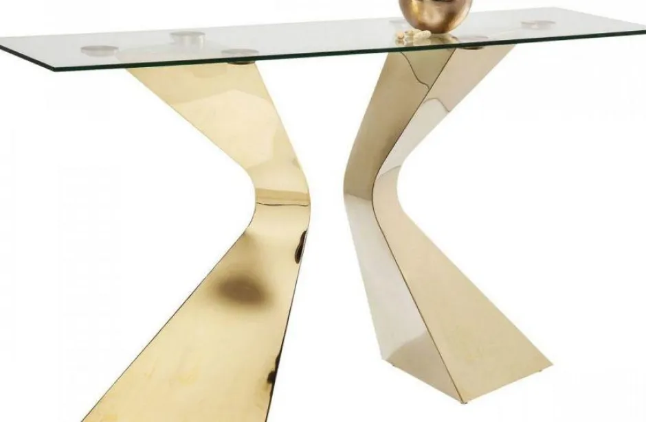 Konsola Gloria 145x45 Cm Złota*KARE Design Online