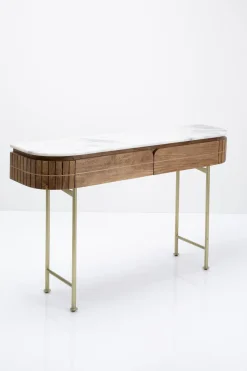 Konsola Grace 100x30 Cm Drewno Mango - Blat Marmur*KARE Design Outlet