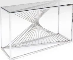 Konsola Laser 120x40 Cm Srebrna*KARE Design Best