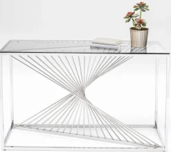 Konsola Laser 120x40 Cm Srebrna*KARE Design Best
