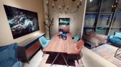 Kredens Selina 82x170 Cm Ciemnoszary - Front Brązowy*KARE Design New
