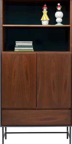 Kredens Selina 82x170 Cm Ciemnoszary - Front Brązowy*KARE Design New