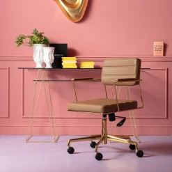 Krzesło Biurowe Dottore 60x81 Cm Brązowe*KARE Design Discount