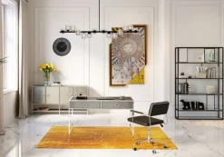 Krzesło Biurowe Dottore 44x78 Cm Czarne Ekoskóra*KARE Design Sale