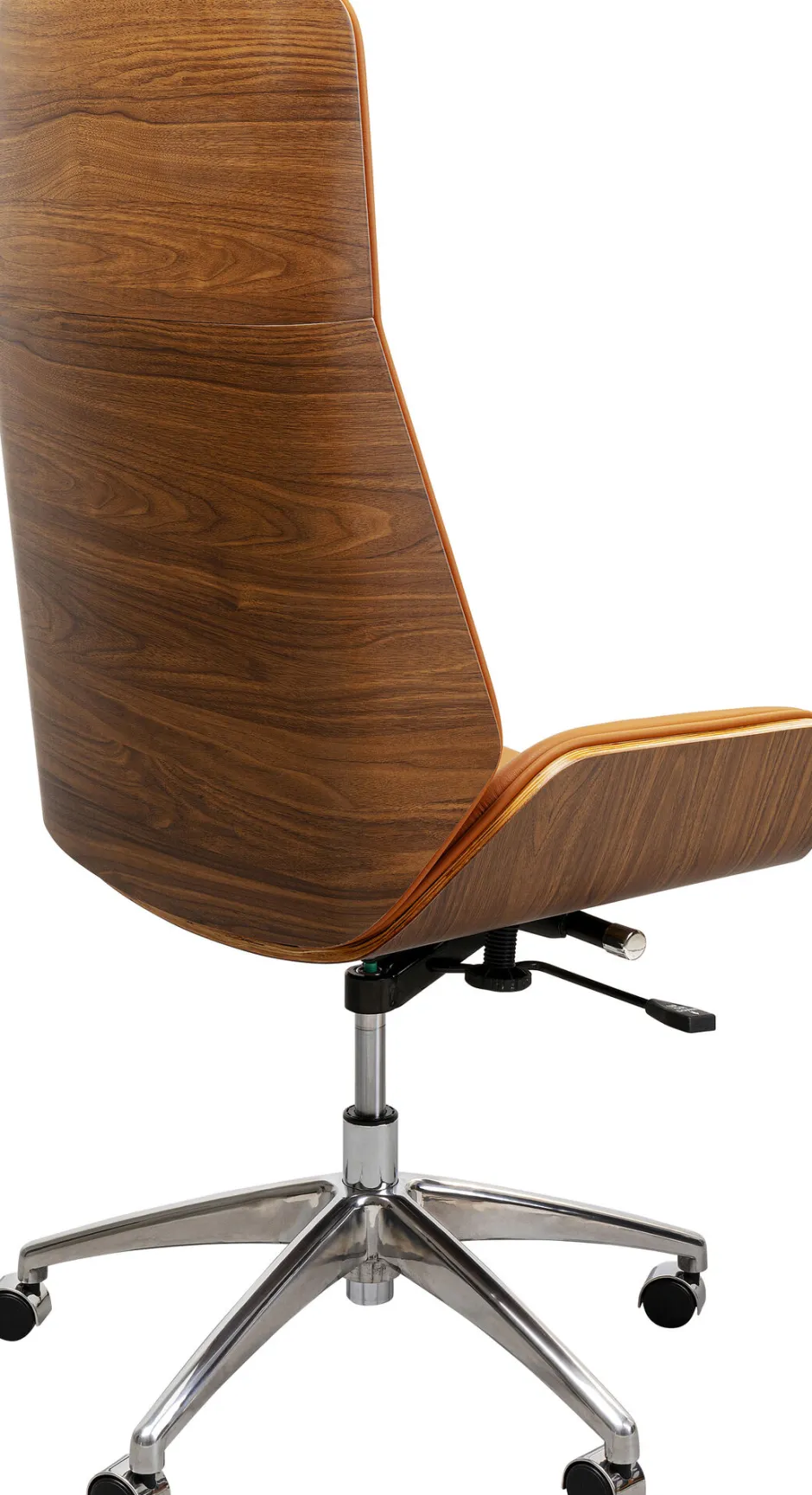 Krzesło Biurowe High Bossy 59x116-124 Cm Brązowe Ekoskóra*KARE Design New