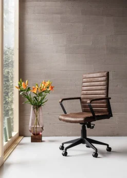 Krzesło Biurowe Labora 57x105 Cm Brązowe*KARE Design Best