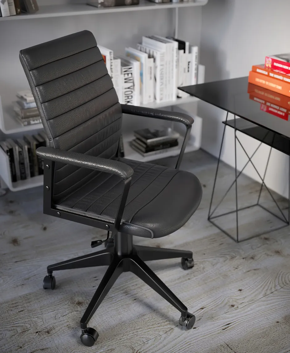 Krzesło Biurowe Labora 57x105 Cm Czarne*KARE Design Outlet