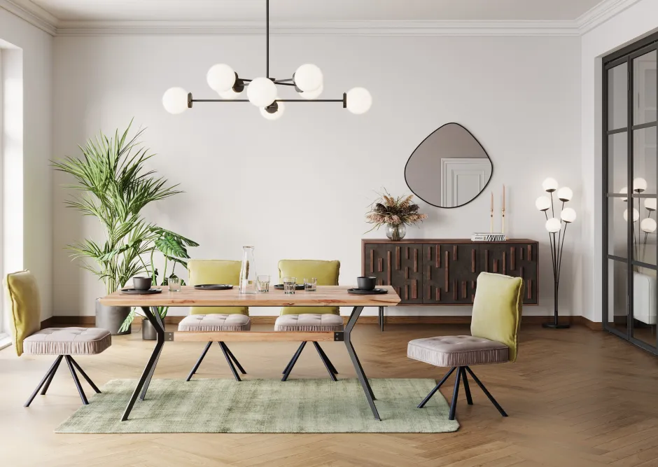 Krzesło Chelsea 50x91 Cm Szaro-zielone*KARE Design Online