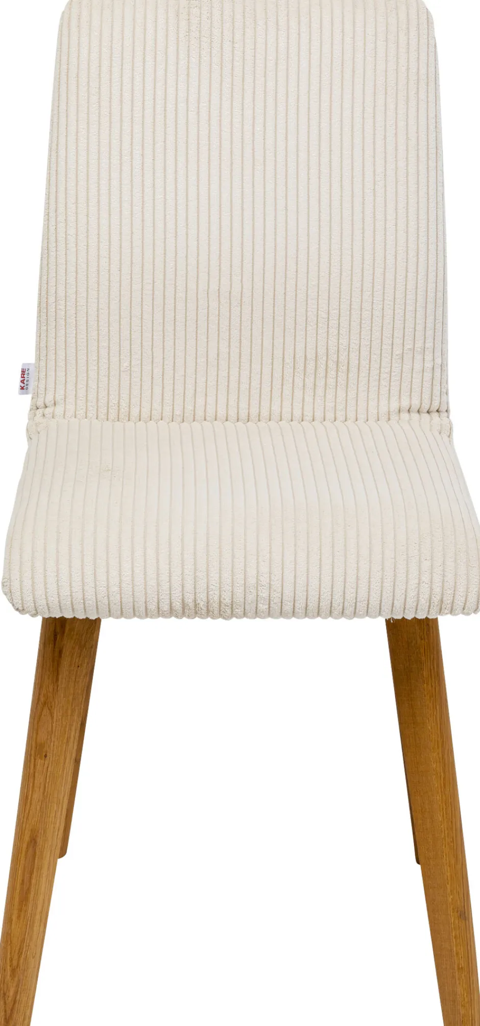 Krzesło Do Jadalni Tapicerka Kremowa Nogi Dębowe Olejowane 44x92 Cm*KARE Design Sale