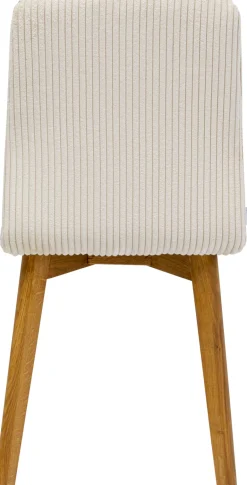 Krzesło Do Jadalni Tapicerka Kremowa Nogi Dębowe Olejowane 44x92 Cm*KARE Design Sale