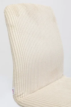 Krzesło Do Jadalni Tapicerka Kremowa Nogi Dębowe Olejowane 44x92 Cm*KARE Design Sale