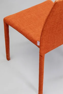 Krzesło Do Jadalni Tapicerowane Pomarańczowe 48x93 Cm*KARE Design Sale