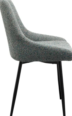 Krzesło Do Jadalni Tkanina Melanżowa Szara Nogi Czarne 48x84 Cm*KARE Design Discount