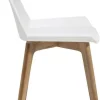 Krzesło Geometric 50x76 Cm Biało-drewniane*KARE Design Outlet