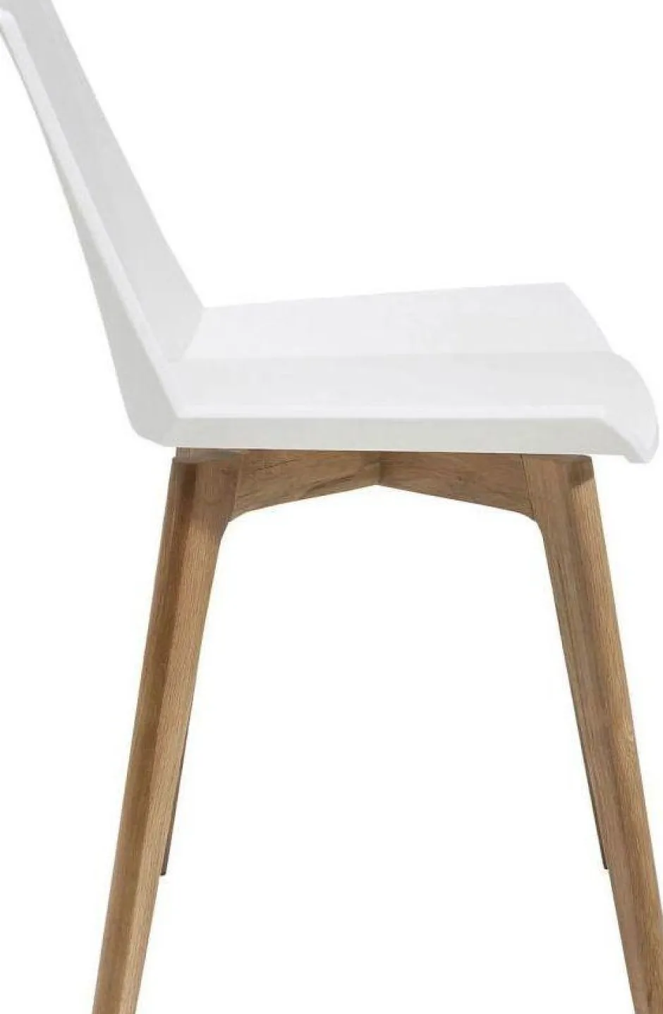 Krzesło Geometric 50x76 Cm Biało-drewniane*KARE Design Outlet