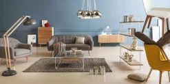 Krzesło Geometric 50x76 Cm Biało-drewniane*KARE Design Outlet