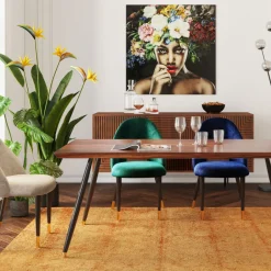 Krzesło Iris Velvet 49x84 Cm Zielone*KARE Design Clearance