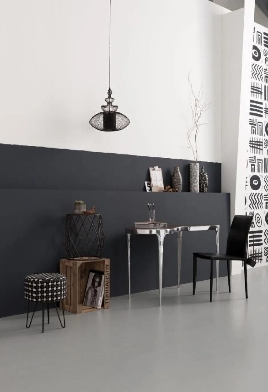 Krzesło Milano 47x91 Cm Czarne*KARE Design Sale
