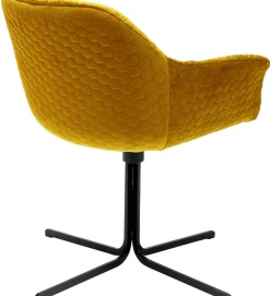 Krzesło Obrotowe Colmar 66x79 Cm żółte*KARE Design New