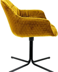 Krzesło Obrotowe Colmar 66x79 Cm żółte*KARE Design New