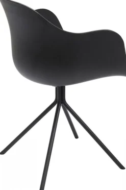 Krzesło Obrotowe Z Podłokietnikami Bel Air 58x78 Cm Czarne Ekoskóra*KARE Design Hot