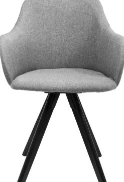 Krzesło Obrotowe Z Podłokietnikami Madame 62x87 Cm Jasnoszare*KARE Design Outlet