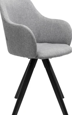 Krzesło Obrotowe Z Podłokietnikami Madame 62x87 Cm Jasnoszare*KARE Design Outlet