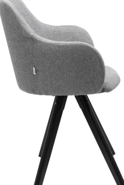 Krzesło Obrotowe Z Podłokietnikami Madame 62x87 Cm Jasnoszare*KARE Design Outlet