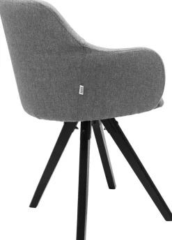 Krzesło Obrotowe Z Podłokietnikami Madame 62x87 Cm Jasnoszare*KARE Design Outlet