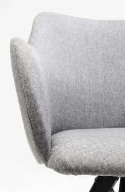 Krzesło Obrotowe Z Podłokietnikami Madame 62x87 Cm Jasnoszare*KARE Design Outlet