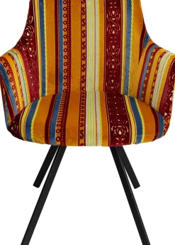 Krzesło Obrotowe Z Podłokietnikami Kolorowe Z Czarnymi Nogami 62x83 Cm*KARE Design Online