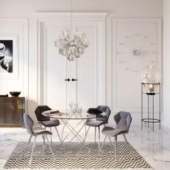 Krzesło Viva Chrome 52x82 Cm Szare*KARE Design Sale
