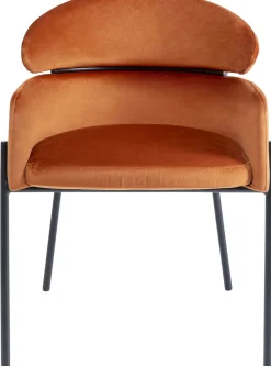 Krzesło Z Podłokietnikami Alexia 61x78 Cm Pomarańczowe*KARE Design Discount