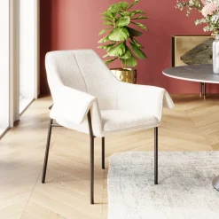 Krzesło Z Podłokietnikami Bess 70x85 Cm Kremowe*KARE Design Sale