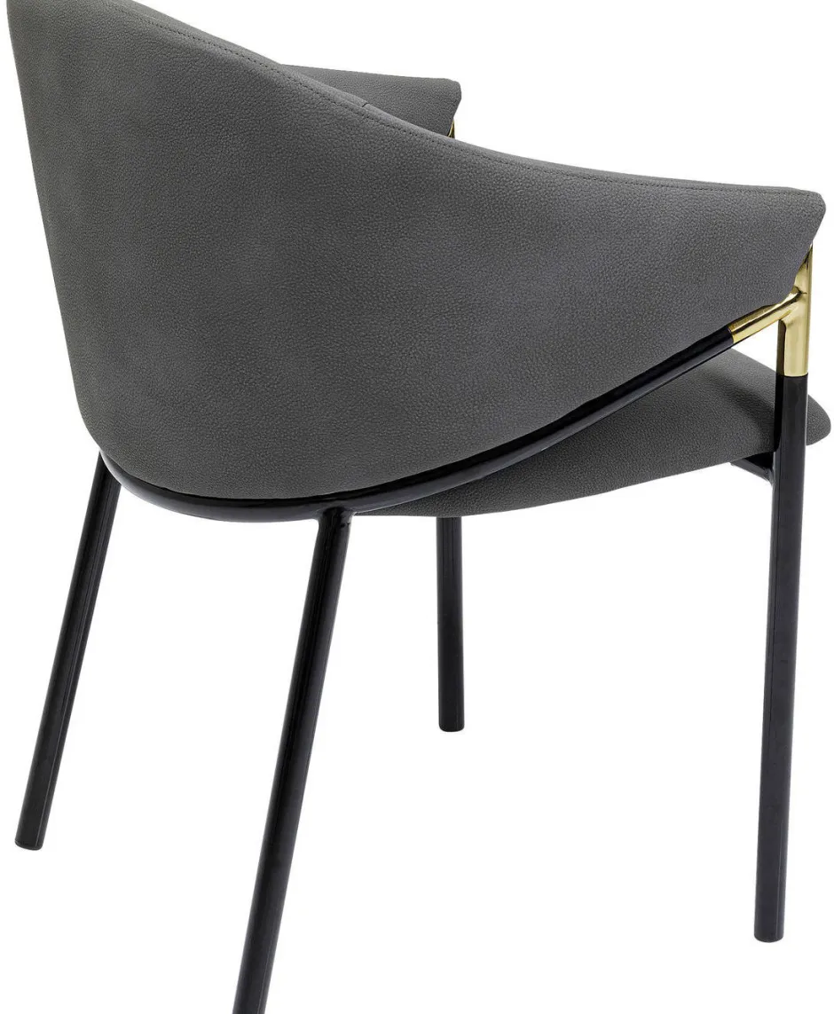 Krzesło Z Podłokietnikami Boulevard 57x79 Cm Szare*KARE Design Outlet