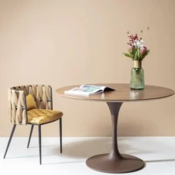 Krzesło Z Podłokietnikami Cheerio 55x75 Cm żółte*KARE Design New