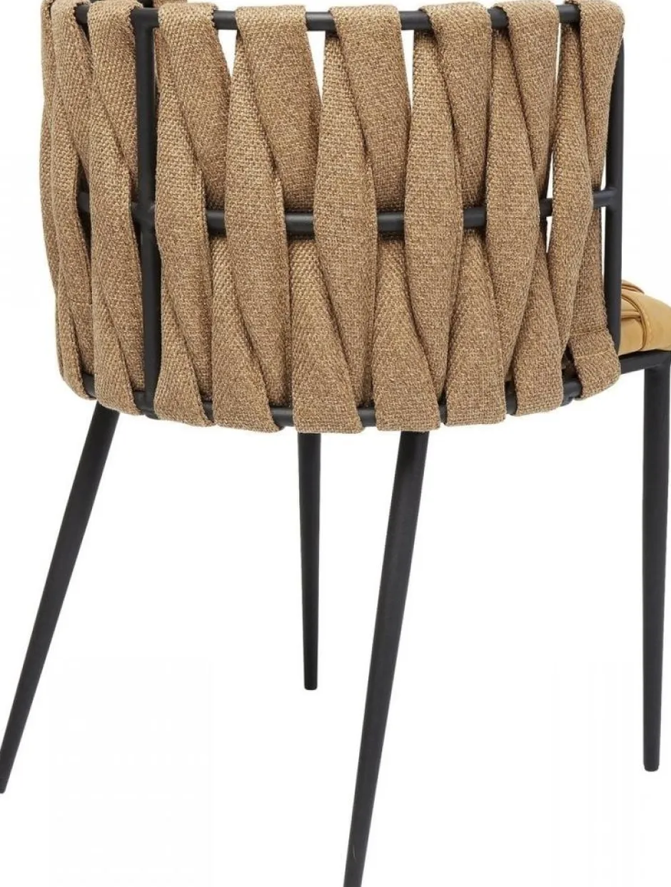 Krzesło Z Podłokietnikami Cheerio 55x75 Cm żółte*KARE Design New
