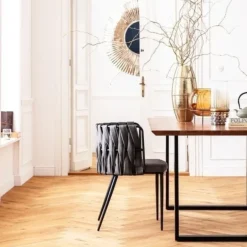 Krzesło Z Podłokietnikami Cheerio 55x75 Cm Szare*KARE Design Discount