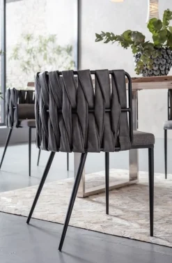 Krzesło Z Podłokietnikami Cheerio 55x75 Cm Szare*KARE Design Discount