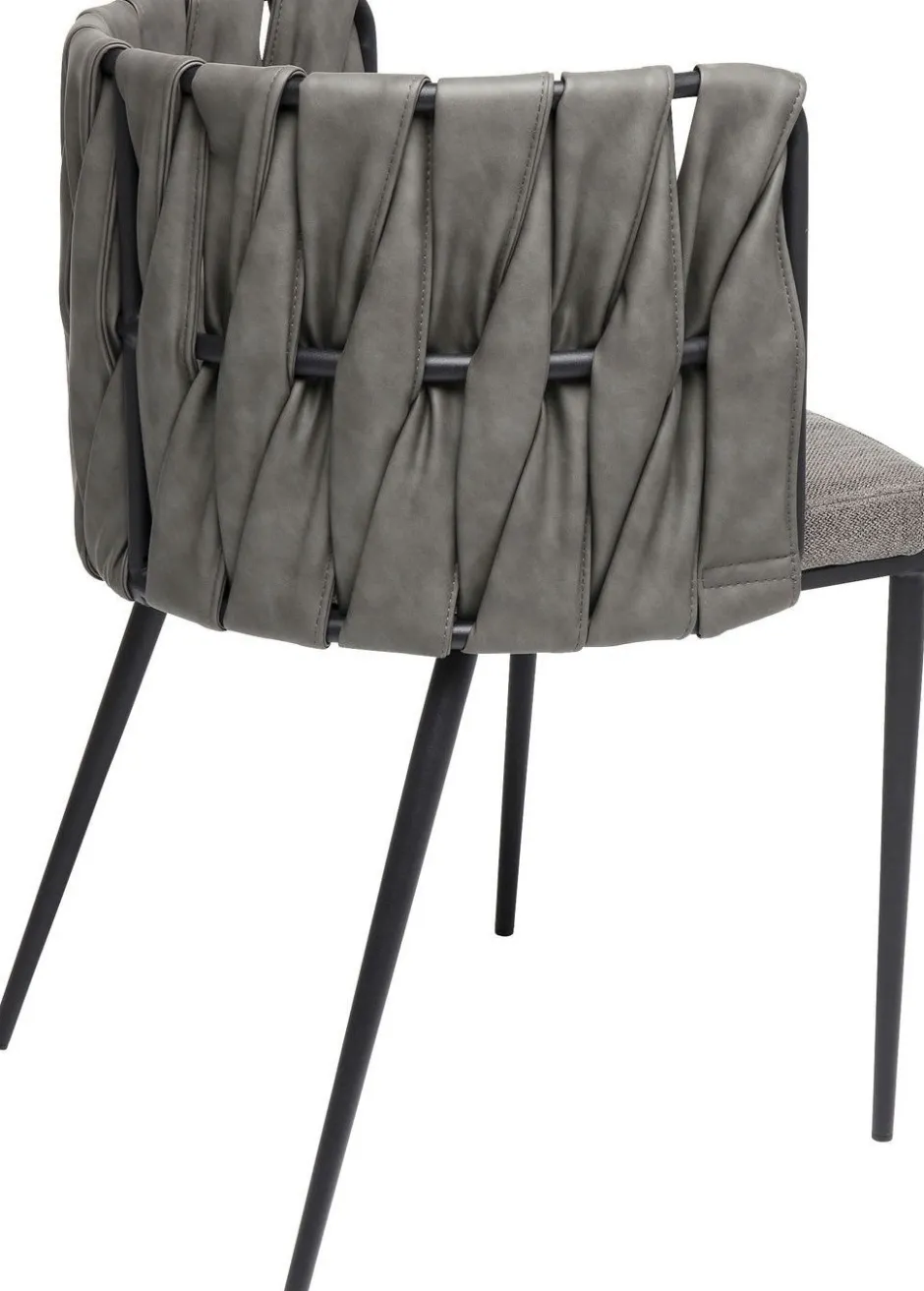 Krzesło Z Podłokietnikami Cheerio 55x75 Cm Szare*KARE Design Discount