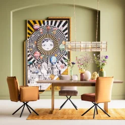Krzesło Z Podłokietnikami Chelsea 65x90 Cm Brązowe*KARE Design Online