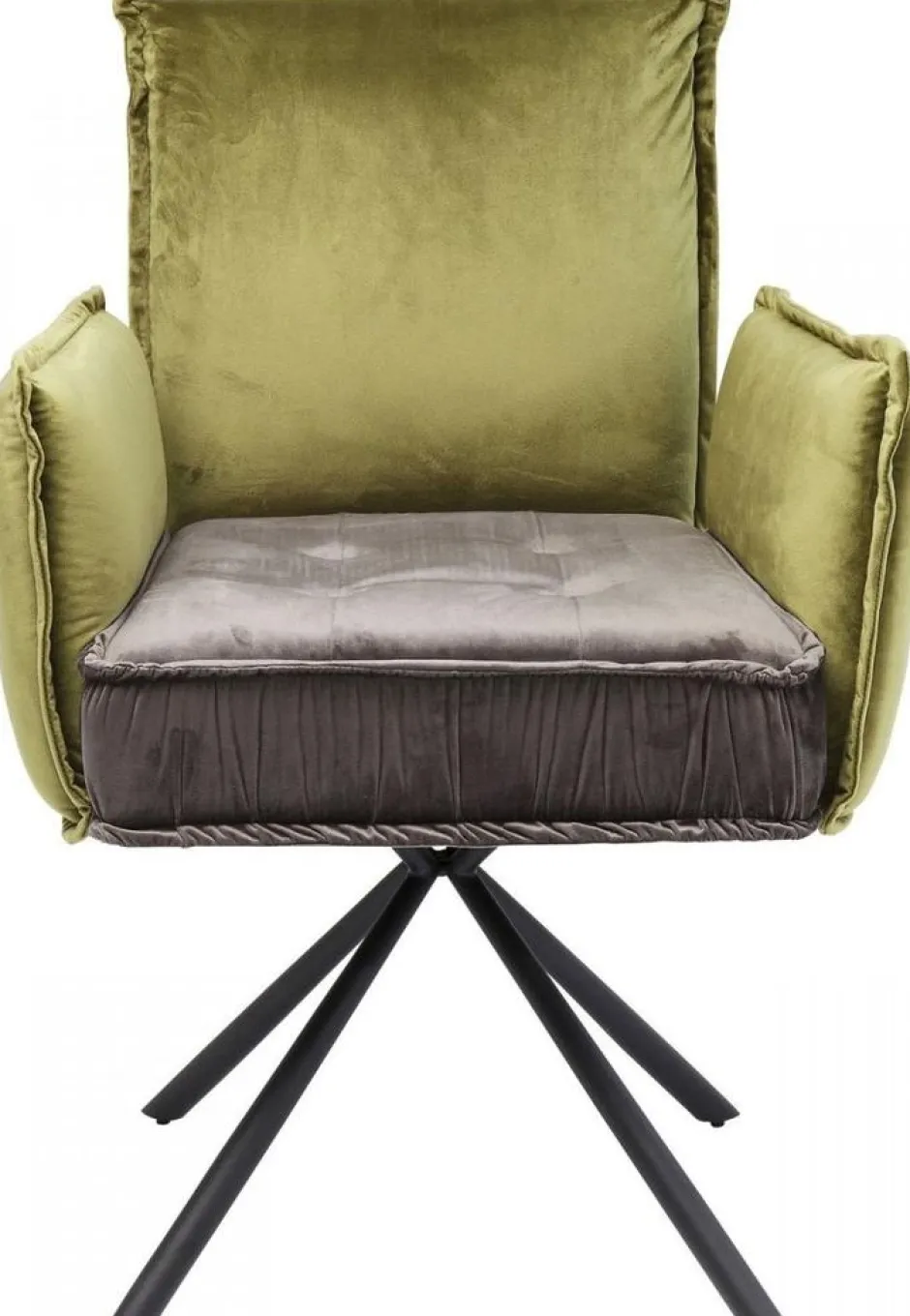 Krzesło Z Podłokietnikami Chelsea 65x90 Cm Szaro-zielone*KARE Design Best